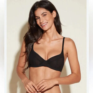 Cosabella Soire Confidence Side Support Black Sheer Bra Women’s Size 32C
